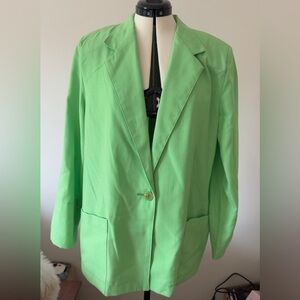Sag Harbor Lime Green Blazer